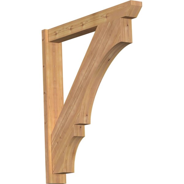 Ekena Millwork Balboa Slat Smooth Outlooker, Western Red Cedar, 5 1/2"W x 38"D x 42"H OUT06X38X42BOA06SWR - main